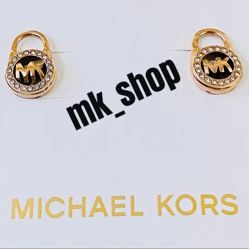 Michael Kors Padlock Stud Earrings - Picture 3 of 8